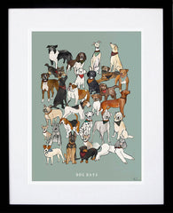 Dog Days-19 x 27.5-Black Box Frame (With Mount)