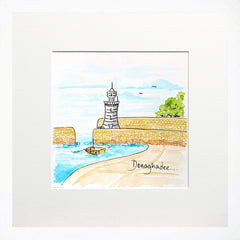 Donaghadee Small Flat White Frame