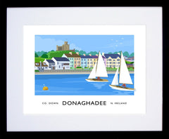 Co Down - Donaghadee Seafront Frame Black 40x30 With Mount