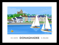 Co Down - Donaghadee Seafront Frame Black 40x30 No Mount