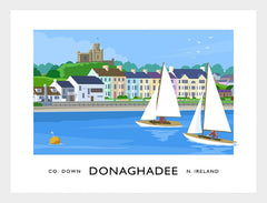 Co Down - Donaghadee Seafront Frame White 40x30 No Mount