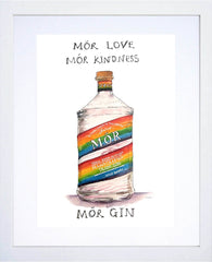 Drinks Gin - Mor White Frame