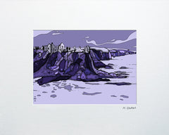 Series 1 - Dunluce Castle Purple-16 x 11.5-Unframed