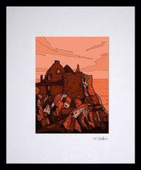 Dunluce Castle (Red) (F) 16x11.5