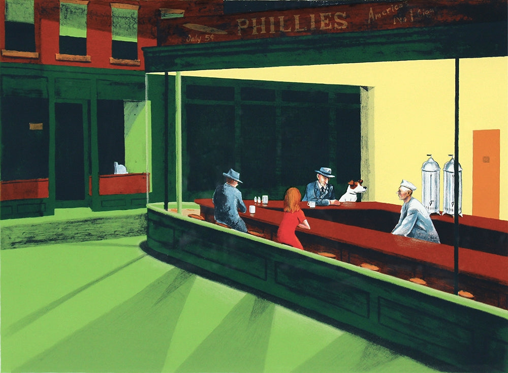 Edward Hopper's Dog - Nighthawks