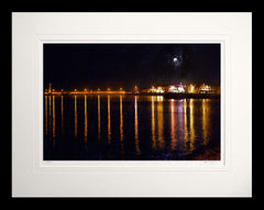 Co Down - Evening Calm Donaghadee Flat Black Frame