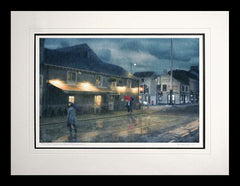 Co Down - Rain Series - Evening Rain Holywood Frame Black Flat 60x47.5