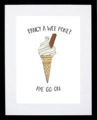 Food - Ice Cream 21 x 29.5 Black frame