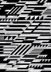 Pattern - Faster (Monochrome) Unframed