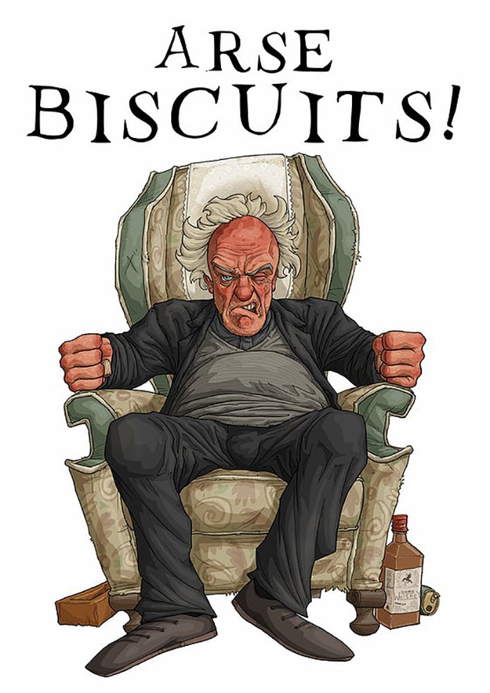 Father Ted - Father Jack - Arse Biscuits Unframed