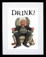 Father Ted - Father Jack - Drink! Black Frame