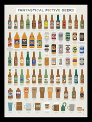 Fantastical Fictive Beers Framed