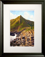 Co Antrim - First Light Giant's Causeway Frame Black Moulded 60x47.5