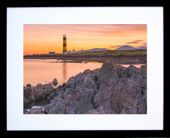 Co Down - First Light St John's Lighthouse Frame Black