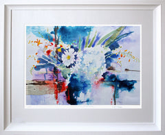 Print - Floral Still Life Chunky White Frame