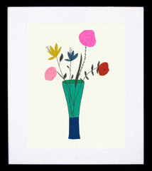 Flowers In Vase Framed