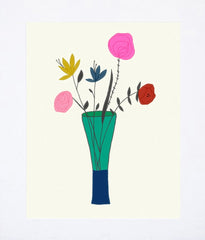 Flowers In Vase Unframed