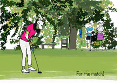 Print - Golf - For The Match - Unframed