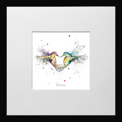 Print Open Edition Animals - Forever-12 x 12-Small Flat Black Frame