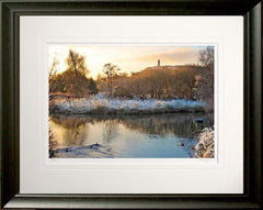 Co Down - Frosty Morning Kiltonga Bay Frame Black Moulded 60x47.5