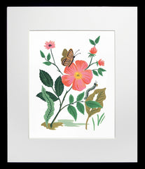 Garden Rose Black Frame