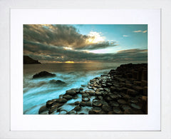 Co Antrim - Giant's Causeway Sunset Frame White 