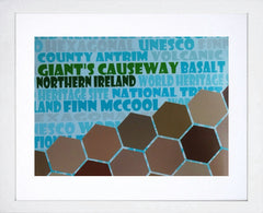 Print - Giant's Causeway White Frame