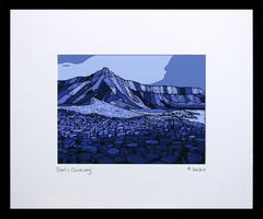 Giant's Causeway Purple-16 x 11.5-Small Flat Black Frame