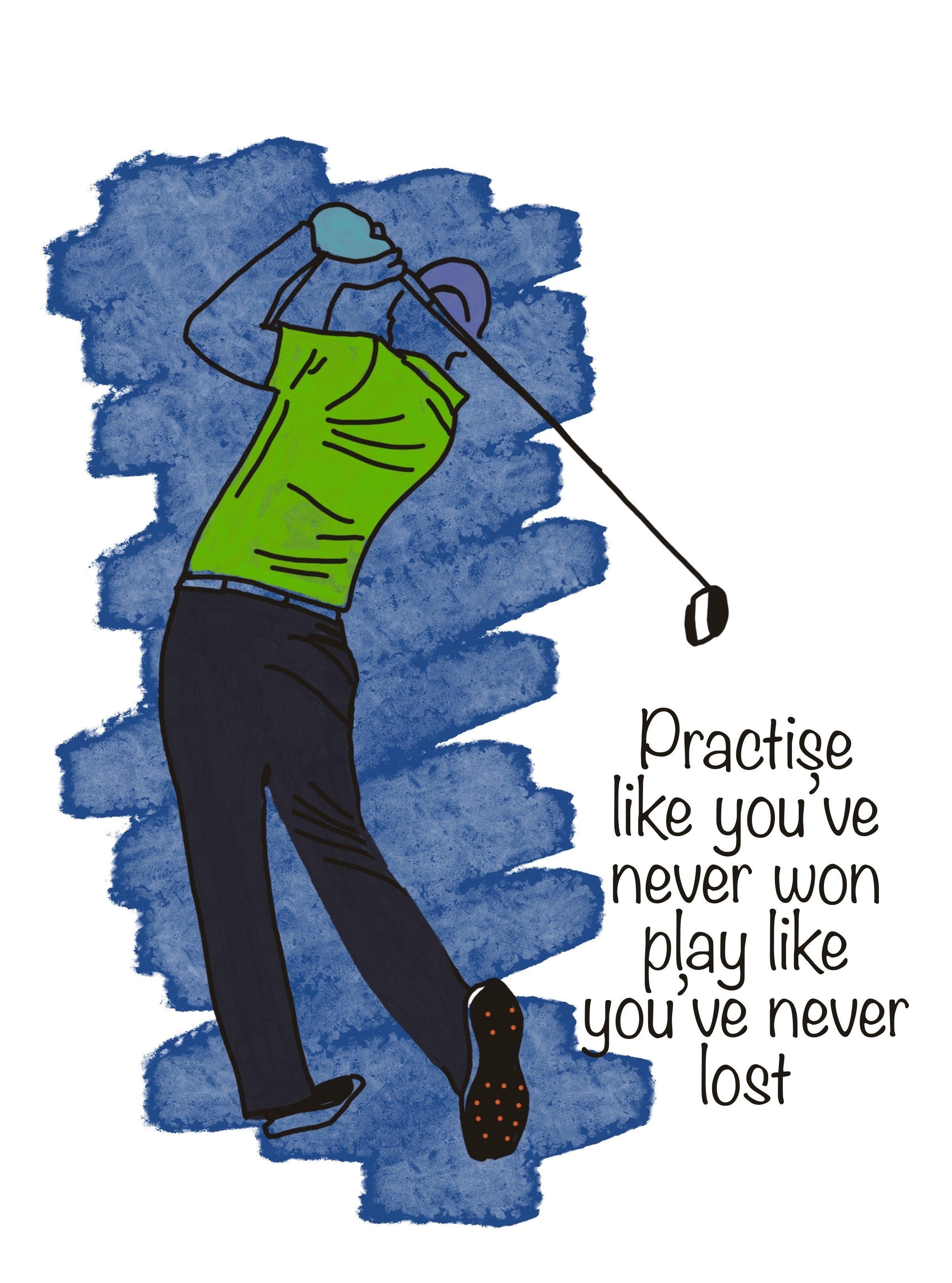 Golfer Unframed