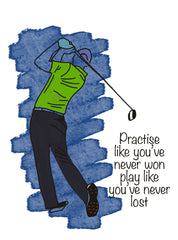 Golfer Unframed