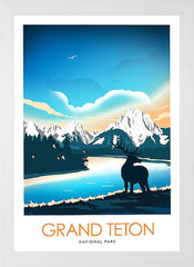 National Park - Grand Teton White Frame