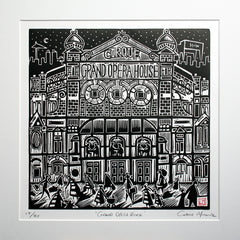 Linoprint - Grand Opera House Unframed