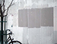 Paris In Grey - Painted Fence Unframed