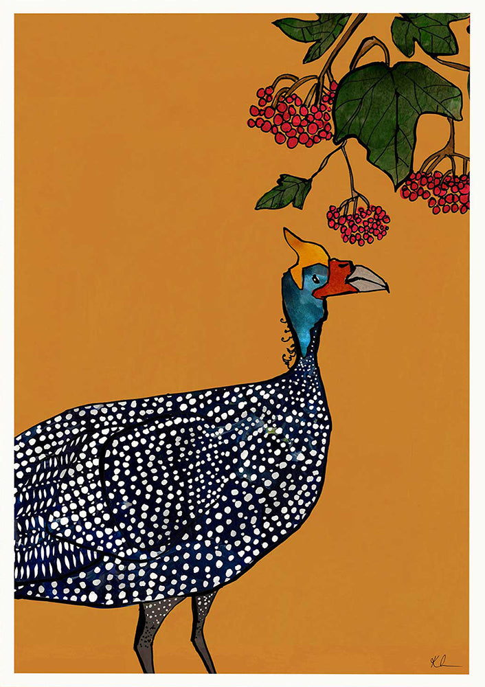 Guinea Fowl Unframed