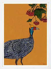 Guinea Fowl White Frame