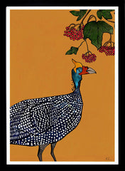 Guinea Fowl Black Frame