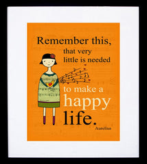 Happy Life Framed