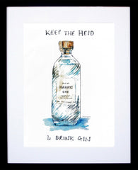 Drinks Gin - Harris Black Frame