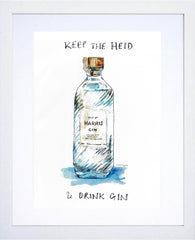 Drinks Gin - Harris White Frame