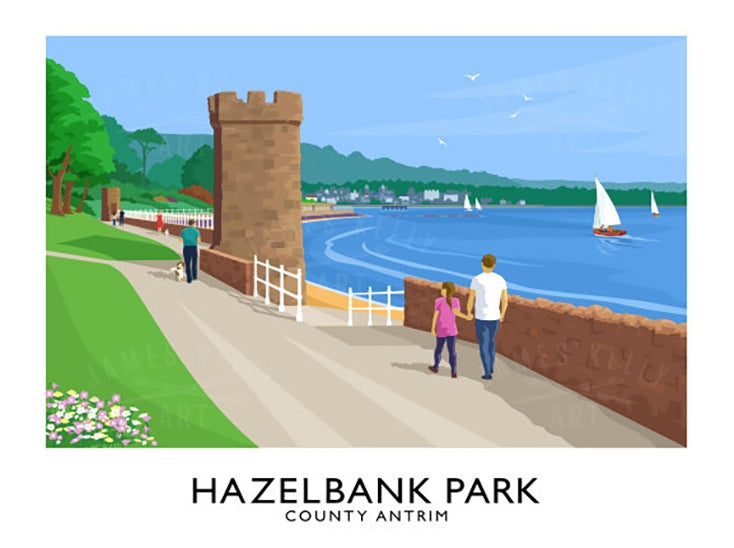 Co Antrim - Hazelbank Park-40 x 30-Unframed