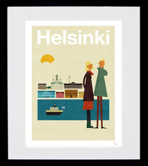 Cities - Helsinki Black Frame