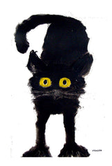 Herbie The Black Cat Unframed