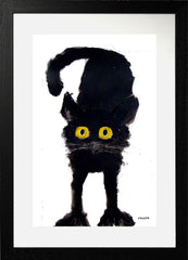 Herbie The Black Cat Frame Black