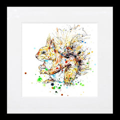 Print Ltd Edition Animals - Hide And Seek Black Wide Box Frame