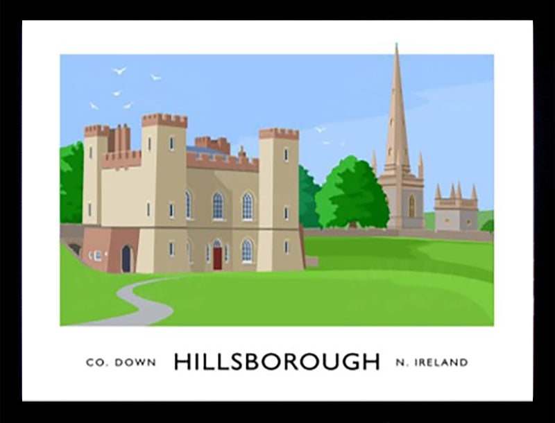 James Kelly Prints | Travel Poster | Hillsborough Fort – Yard Gallery