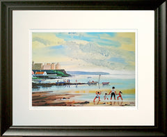 Happy Holidays At Portstewart Black frame