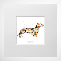 Print Open Edition Animals - Hopeful-12 x 12-Small Flat White Frame