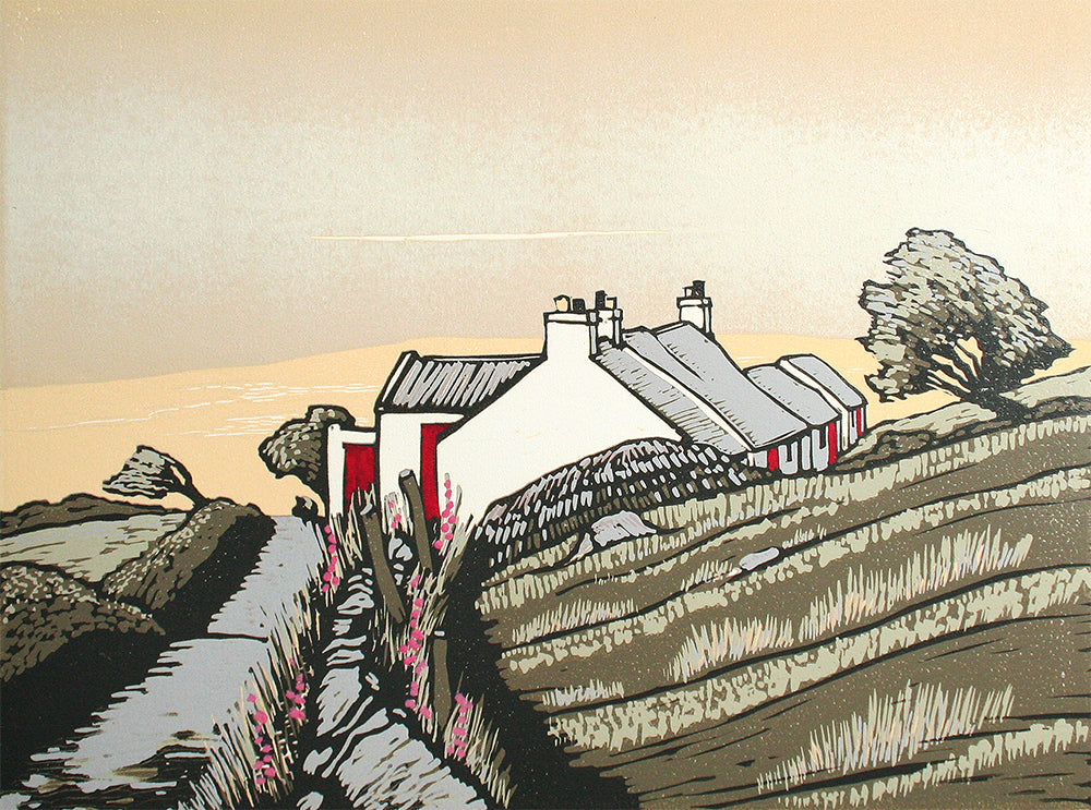 Linocut Print - Co Donegal Horn Head Donegal