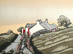 Linocut Print - Co Donegal Horn Head Donegal