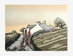 Linocut Print - Co Donegal Horn Head Donegal Unframed